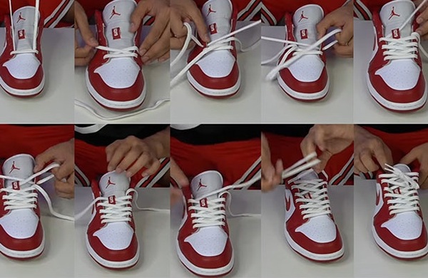 Cách thắt dây giày Jordan