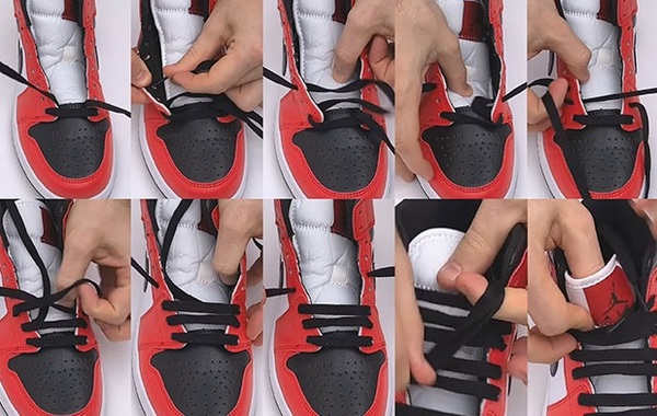 Cách thắt dây giày Jordan